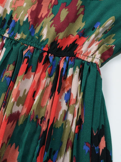 Women's Nowi Floral Midi Dress With Pleated Skirt