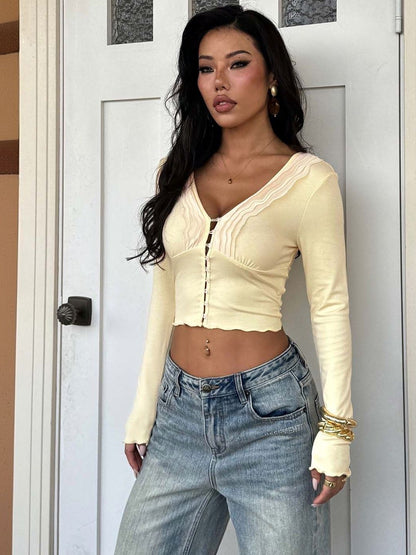Cotton Crop Top Style 36 - Nowi Korean Fashion