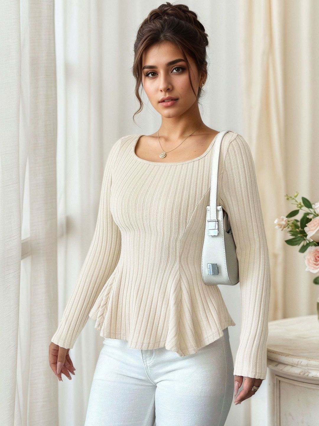 Peplum Top - Nowi Korean Fashion