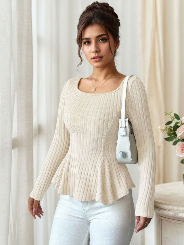 Peplum Top - Nowi Korean Fashion