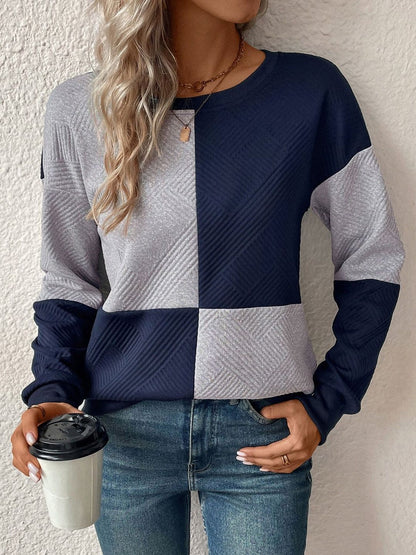 Women Colourblocked Sweatshirt