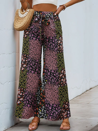 Women Floral Printed Non Iron Trousers