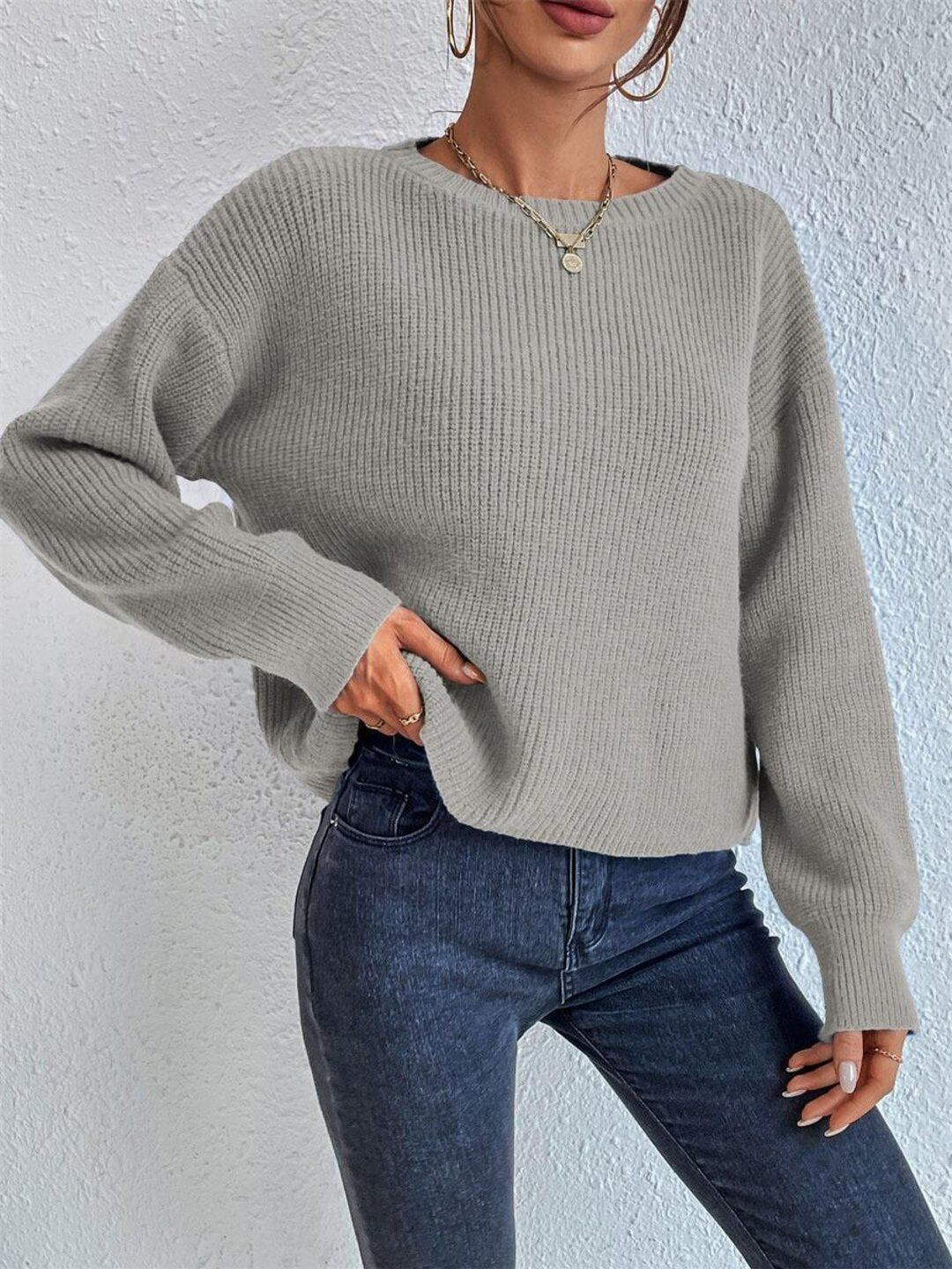 Women Ribbed Pullover