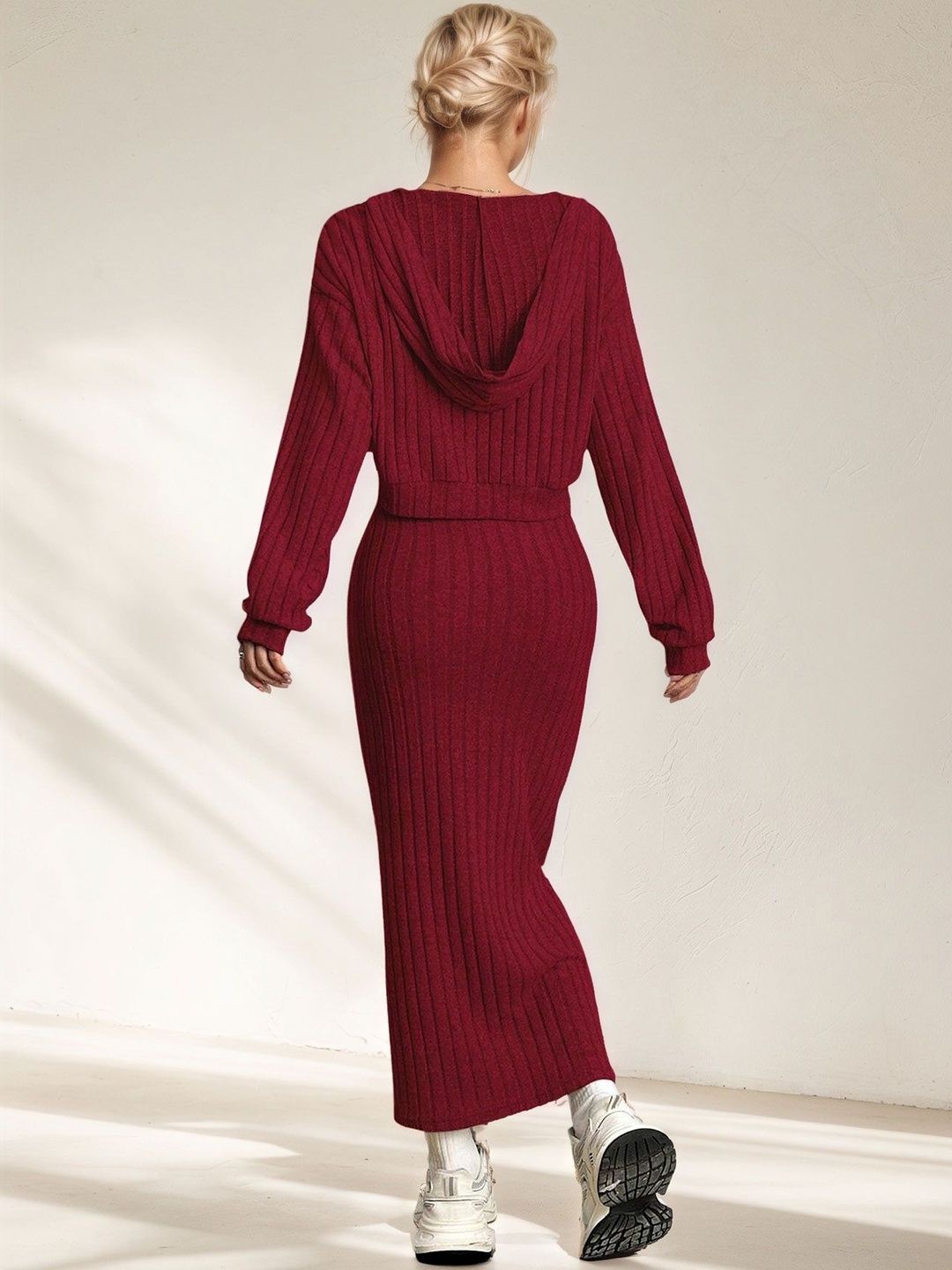 NOWI V-Neck Sweatshirt & Skirt Co-Ords