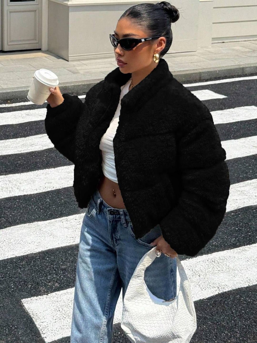 NOWI Women Woollen Lightweight Puffer Jacket