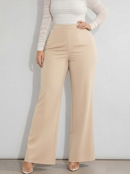 Women Straight Fit Wrinkle Free Trousers