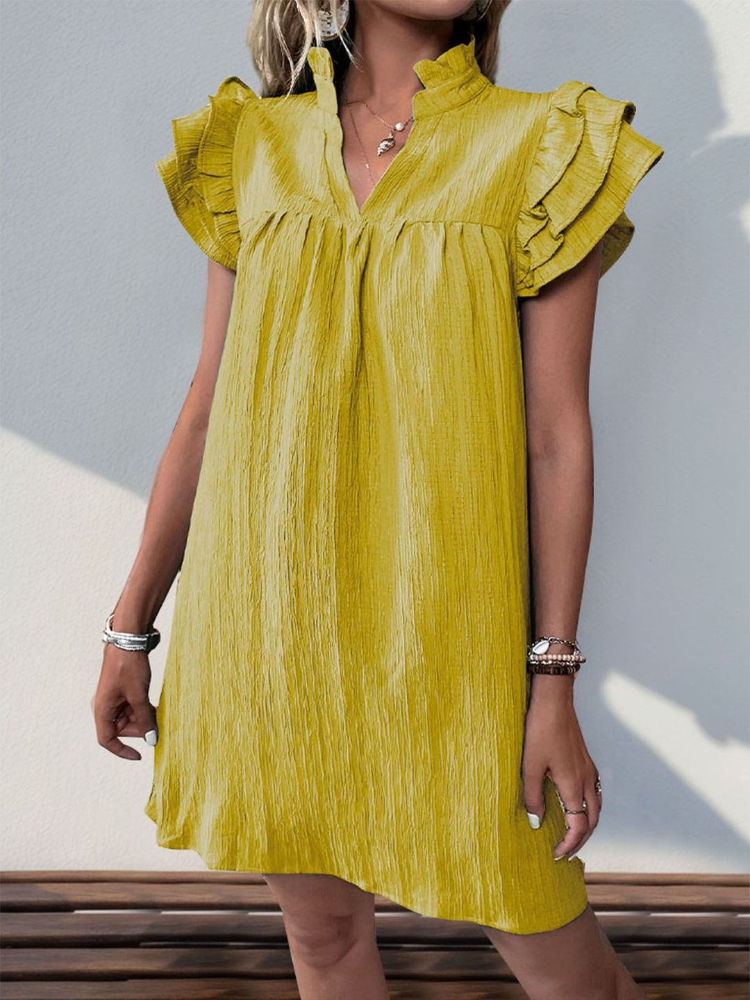 Flutter Sleeve Dress