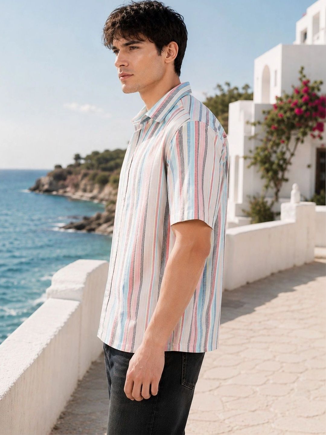 Men Striped Casual Shirt