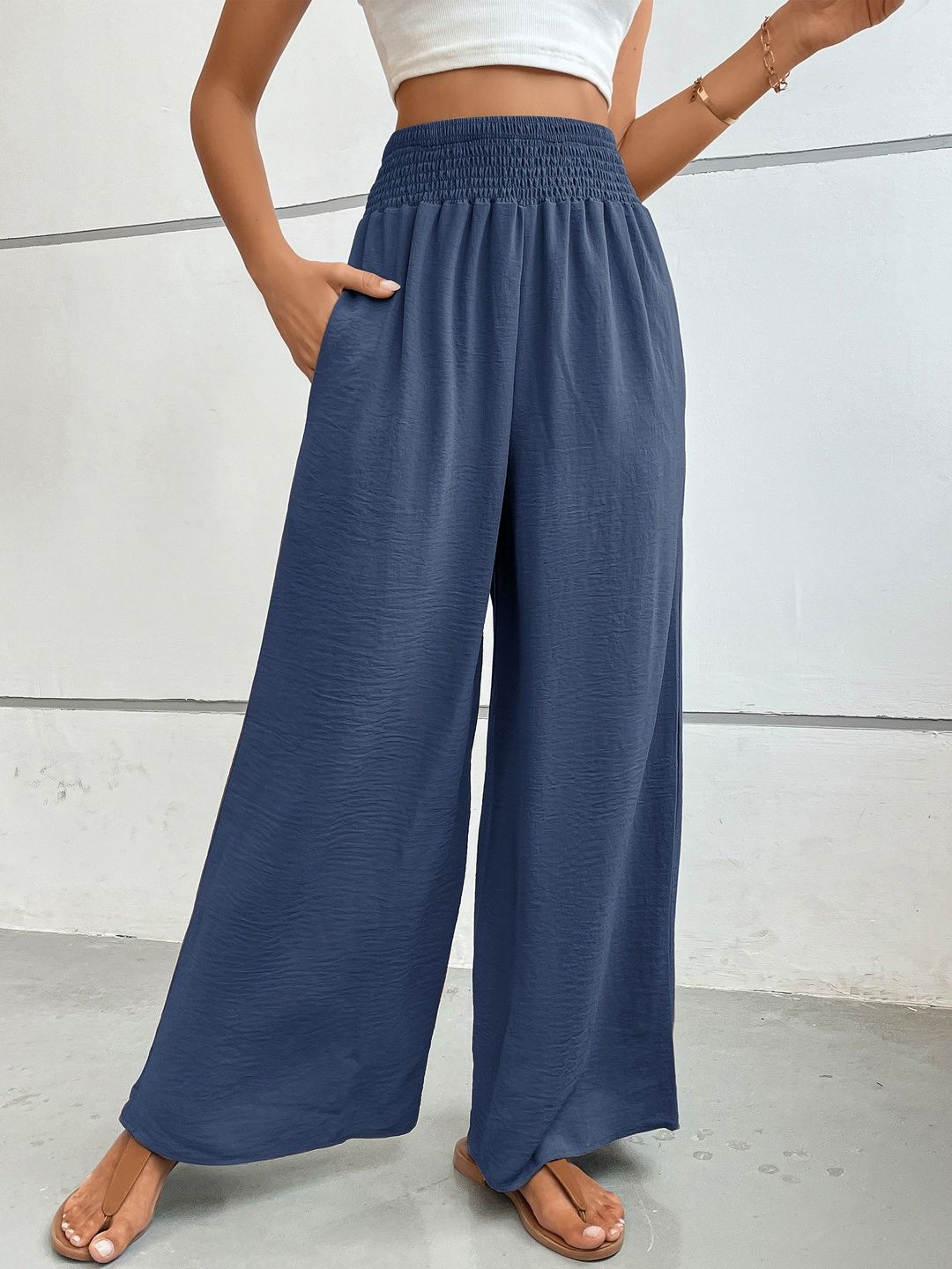 Women High-Rise Non Iron Trousers