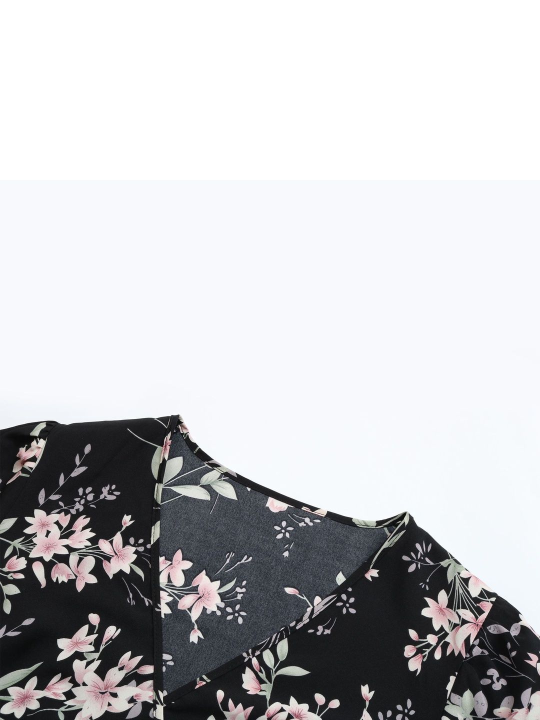 Printed V-Neck Bodysuit