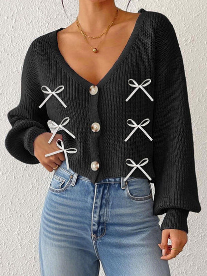 Women Crop Cardigan