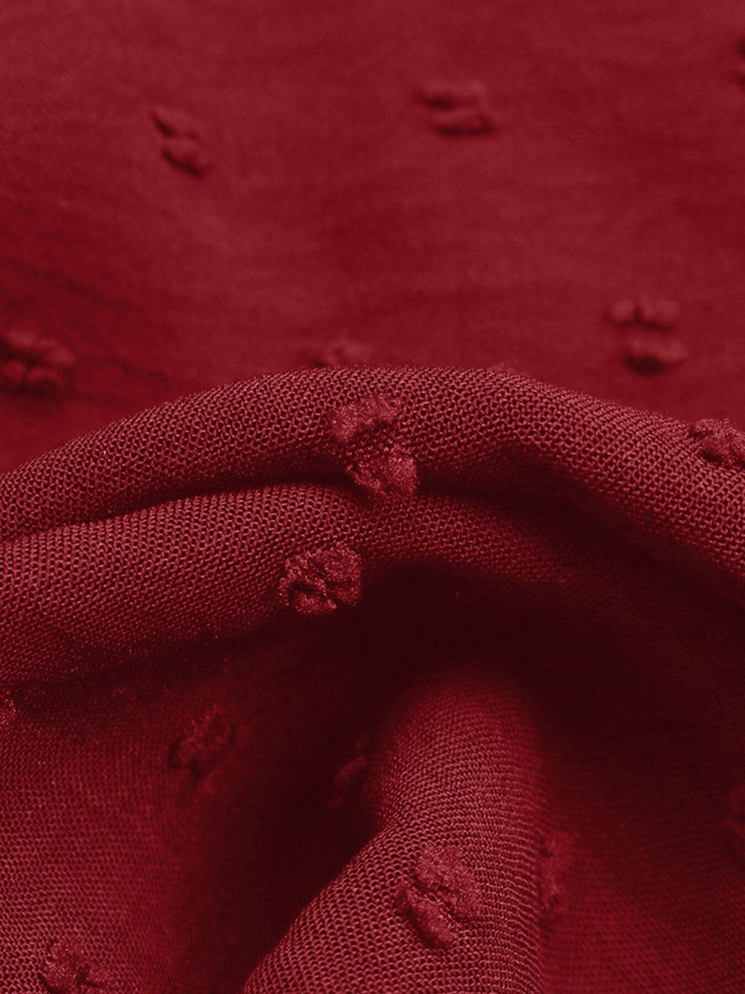 Women's Maroon Cotton Top