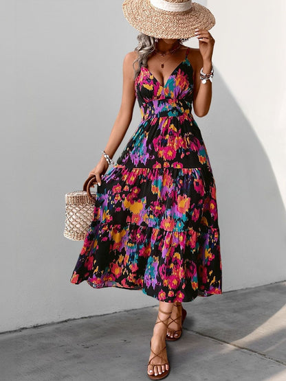 Print Fit & Flare Midi Dress