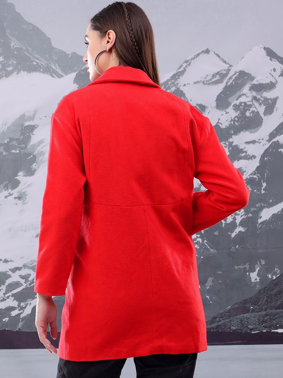 Nowi Solid Single Breasted Coats