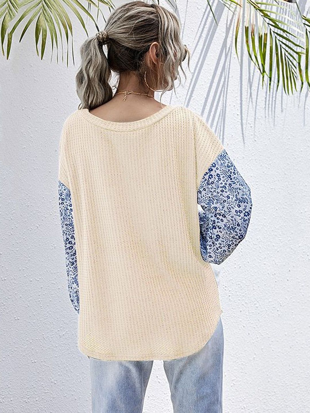 Women's Nowi Women Floral Printed Pullover Blend Regular Fit