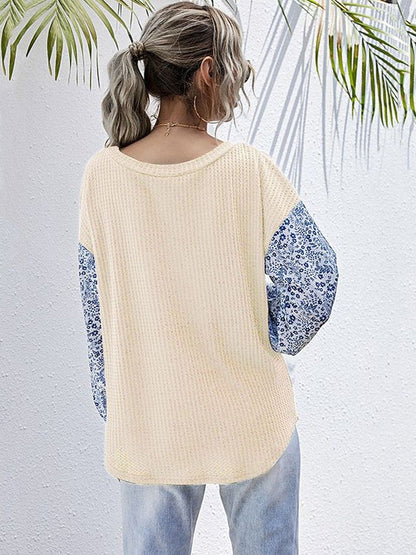 Women's Nowi Women Floral Printed Pullover Blend Regular Fit