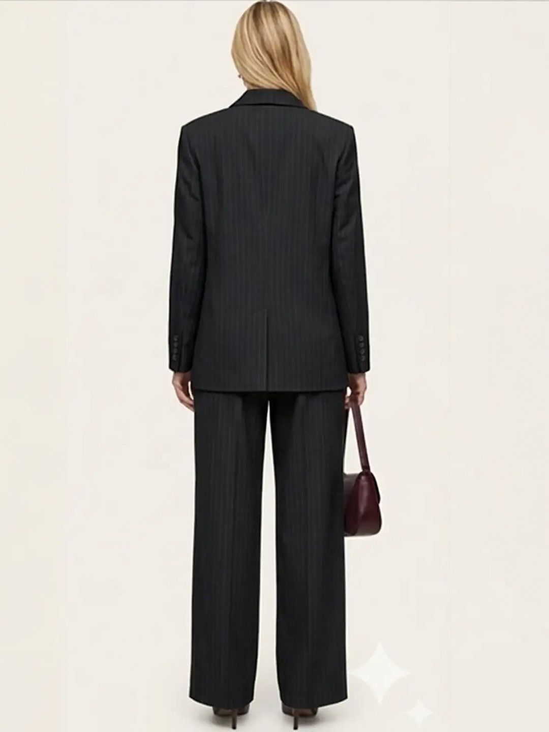 Striped Coat with Trousers