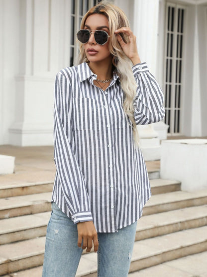 Women Striped Casual Shirt