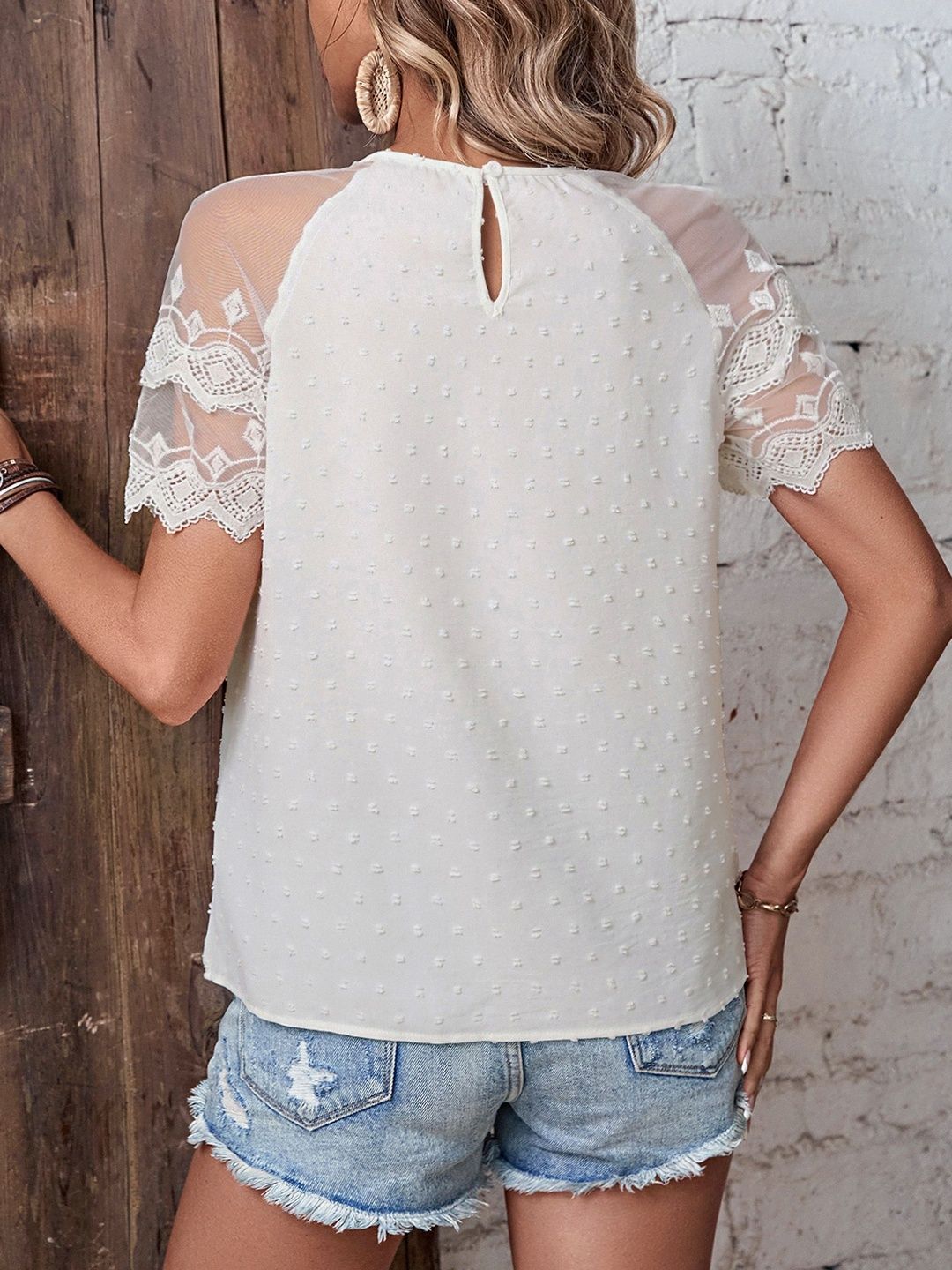 Embellished Cotton Top