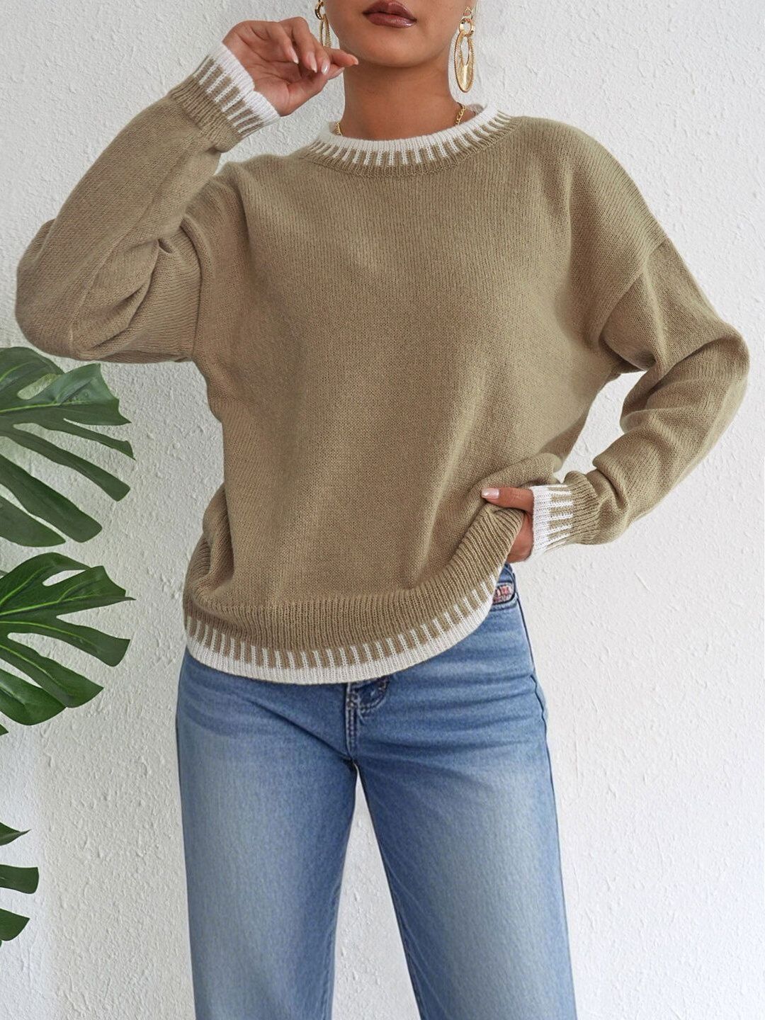 Women Striped Pullover