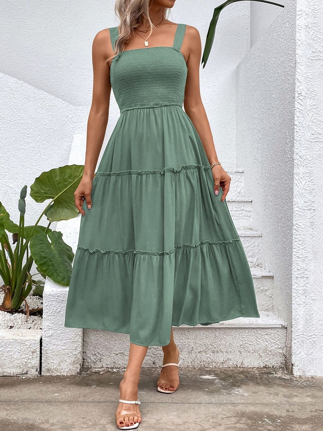 Fit & Flare Midi Dress