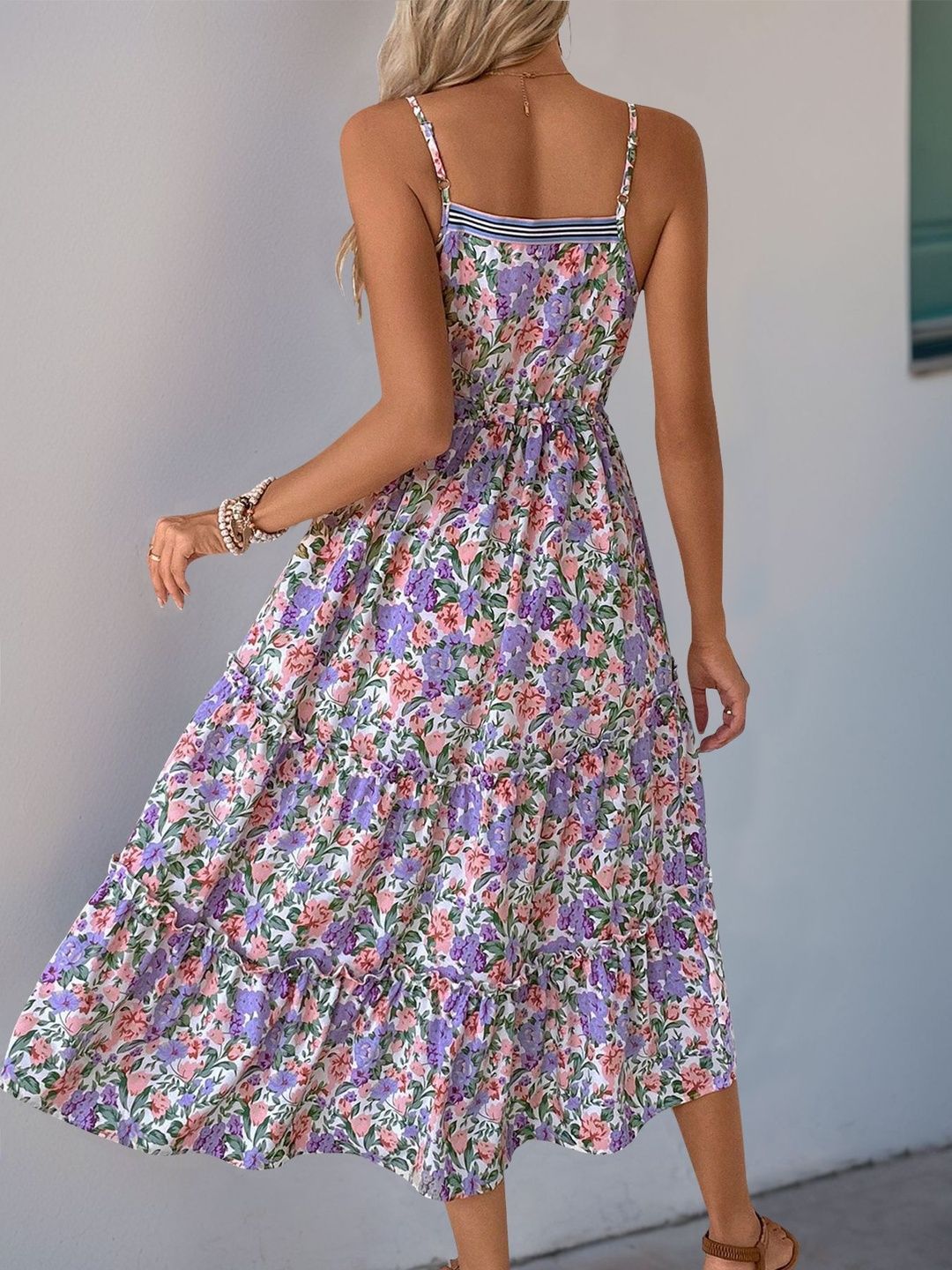 Floral Print Maxi Midi Dress