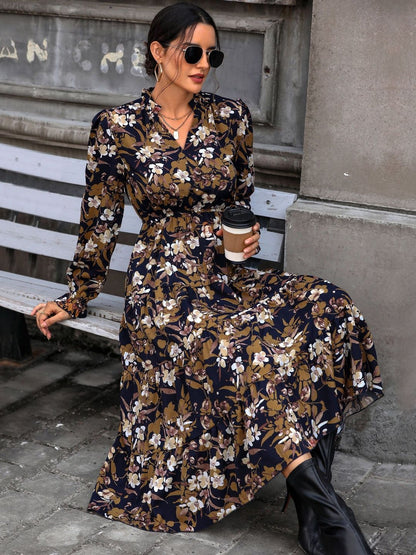 Women's Nowi Floral Print A-Line Midi Dress