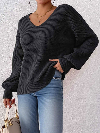 Women Ribbed Pullover