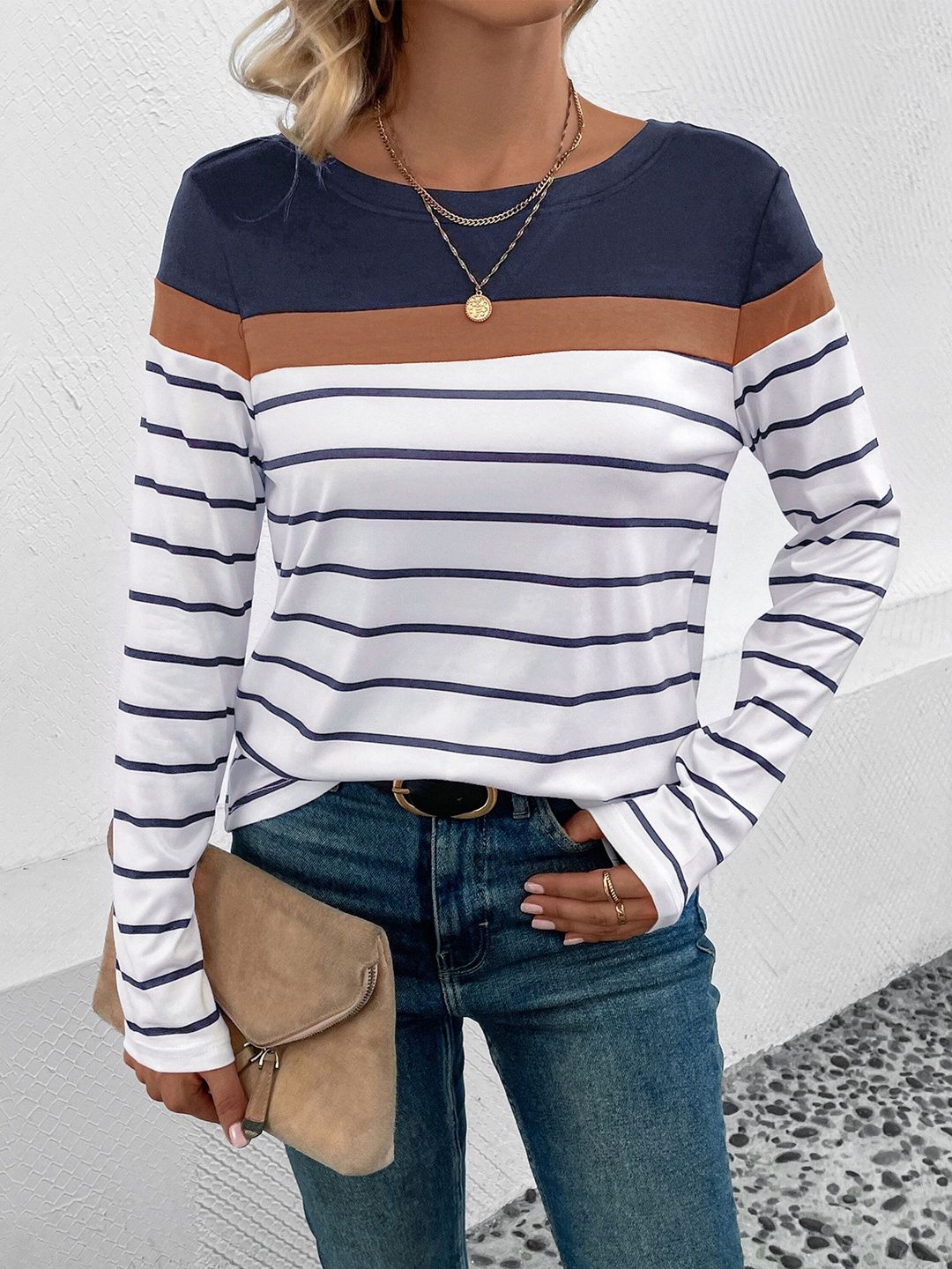 Women Striped T-shirt
