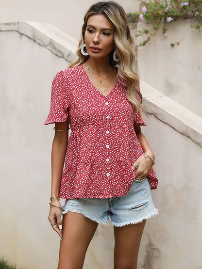 Women Floral Printed Casual Shirt