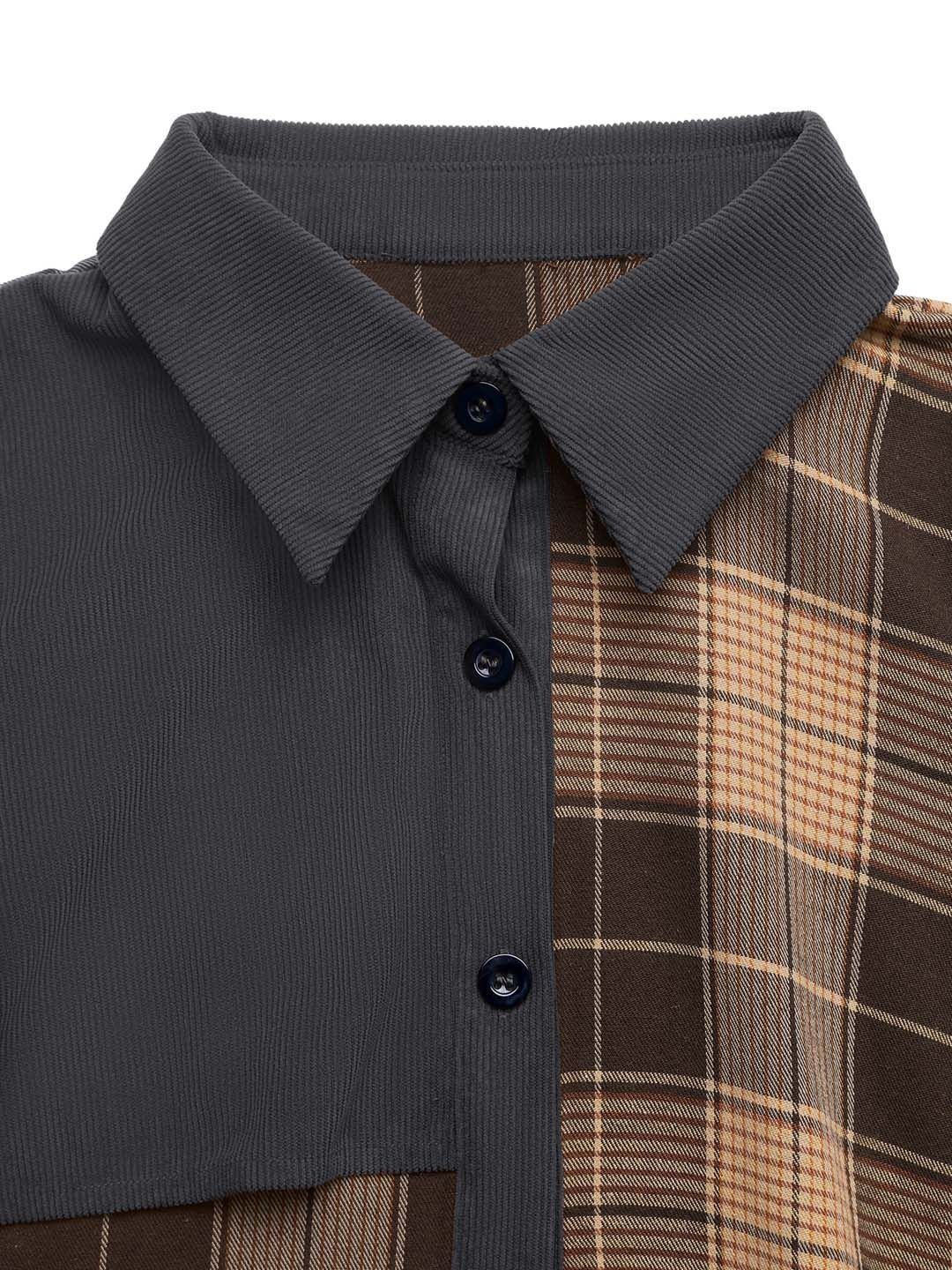 Checked Shirt Dress