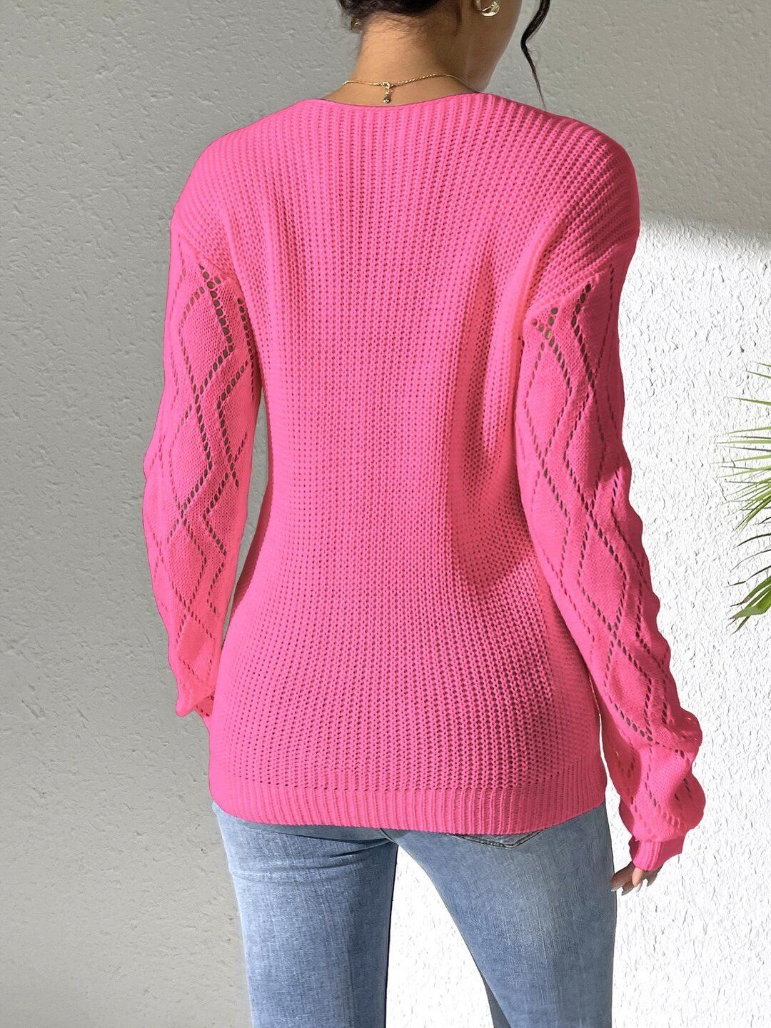 Women Cable Knit Pullover