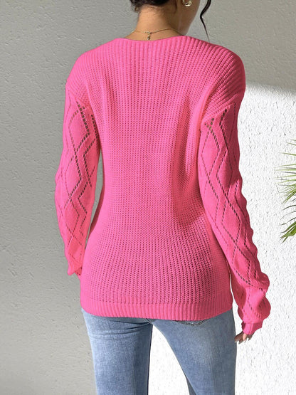 Women Cable Knit Pullover