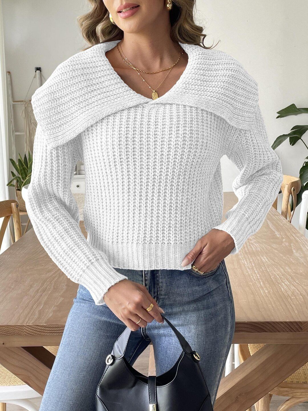 Women Ribbed Pullover