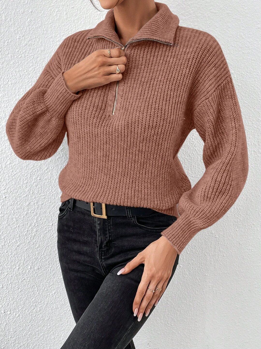 Women Ribbed Pullover