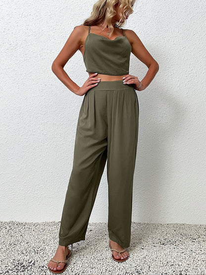 Shoulder Straps Top & Trousers Co-Ords