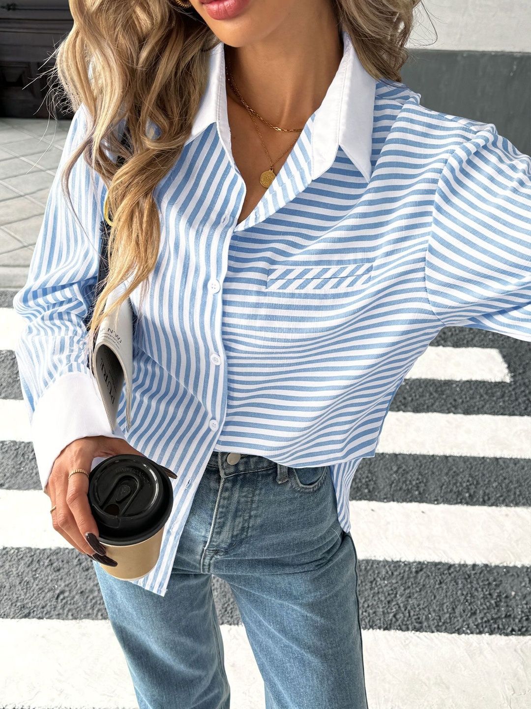 Women Striped Casual Shirt