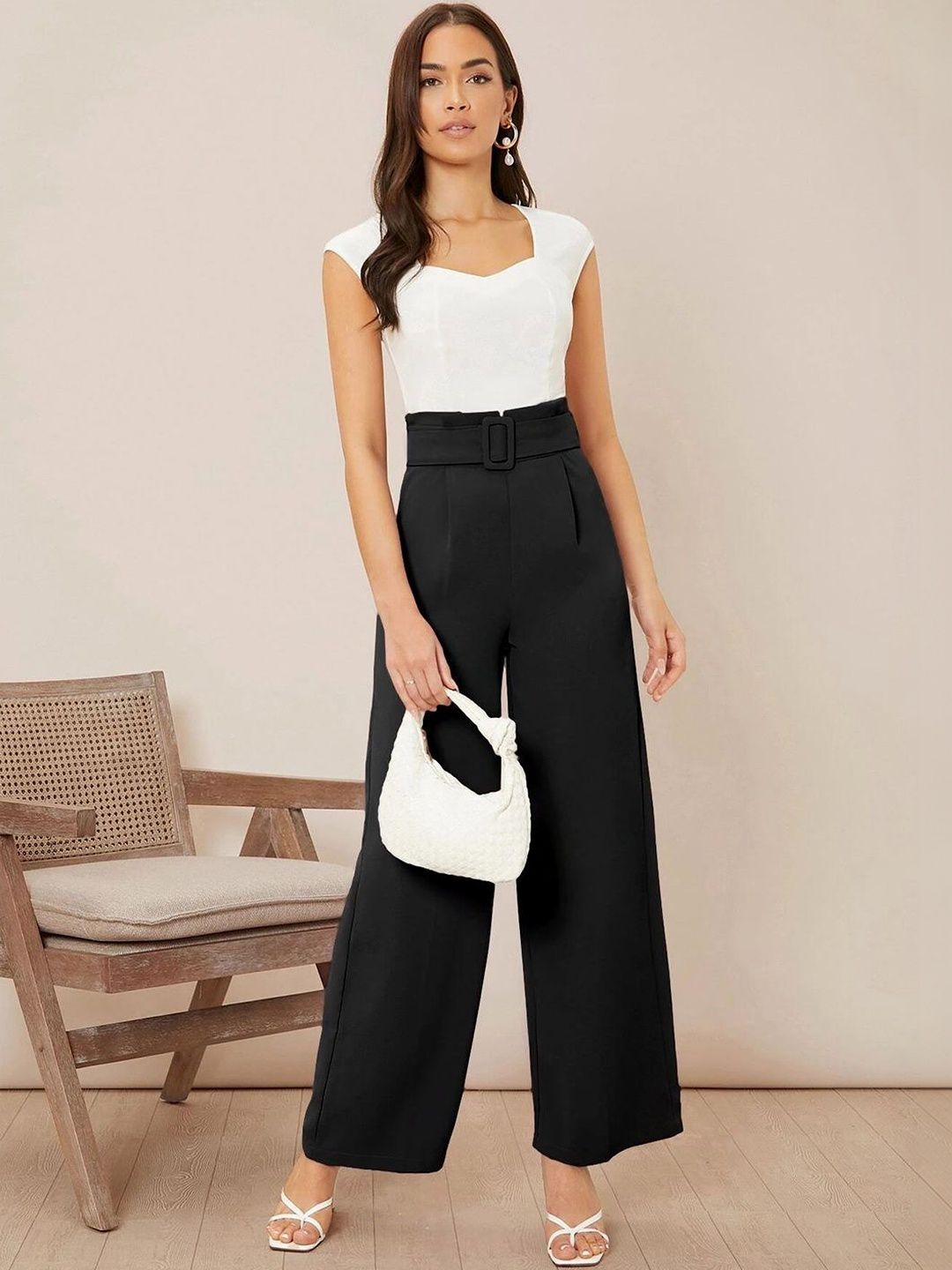 Women Pack Of 2 High-Rise Easy Wash Regular Fit Trousers