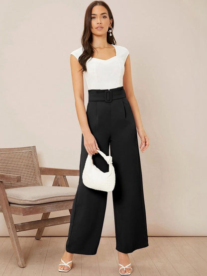 Women Pack Of 2 High-Rise Easy Wash Regular Fit Trousers