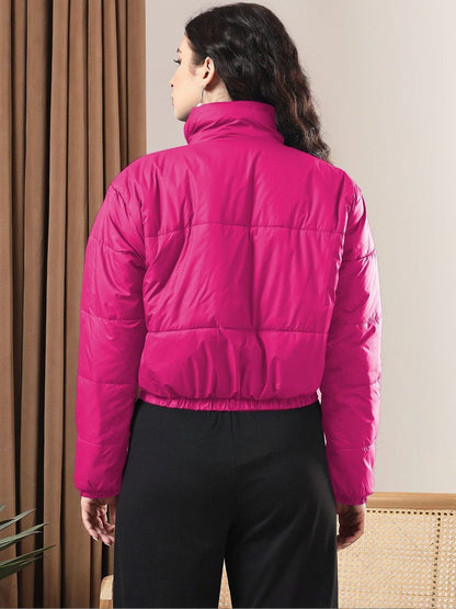 Stand Colla Lightweight Crop Puffer Jacket