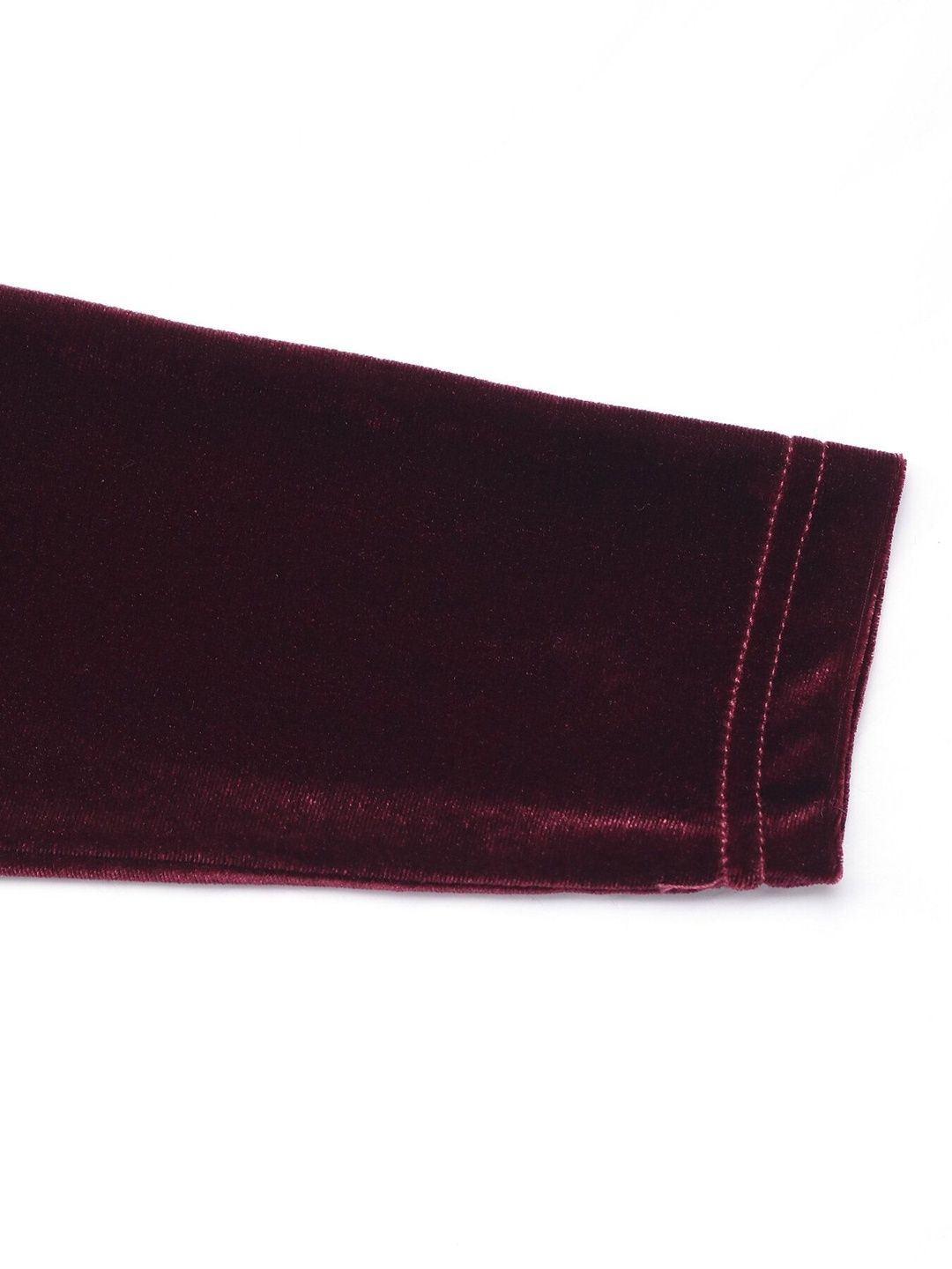 Women's Maroon A-Line Midi Dress