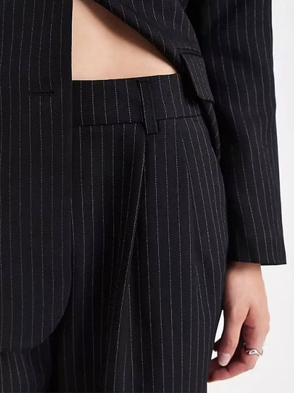 Striped Coat with Trousers