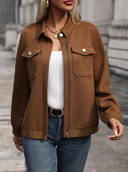 Open Front Jacket - Nowi Korean Fashion