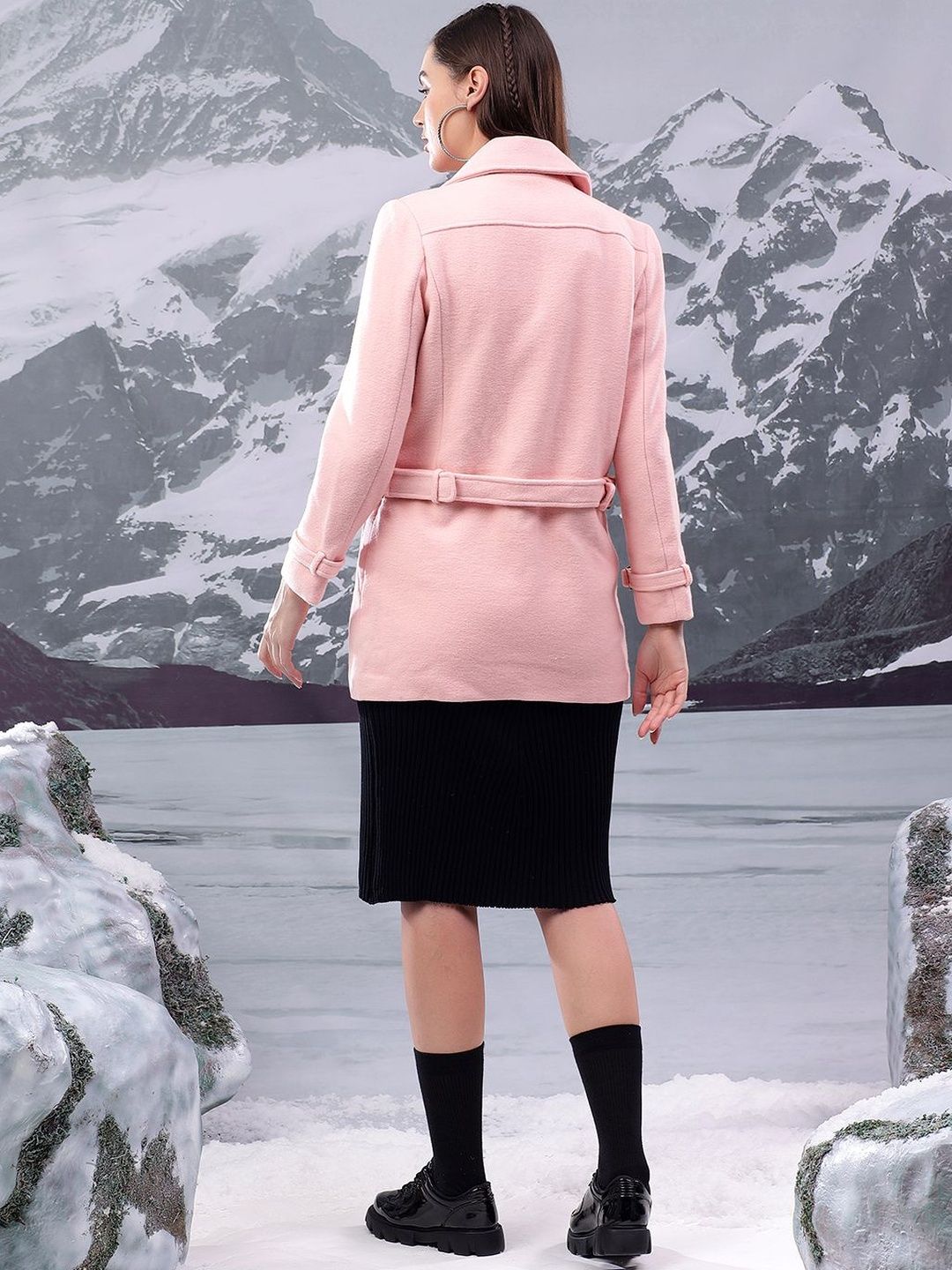 NOWI Notched Lapel Double-Breasted Blazers