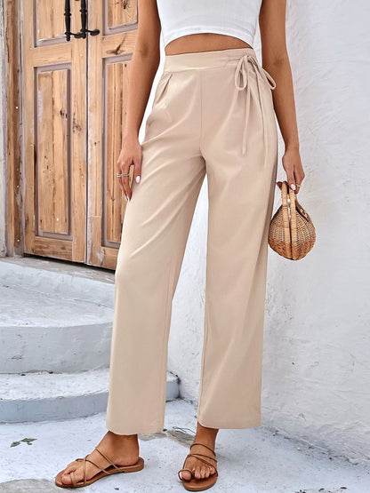Women Loose Fit High-Rise Non Iron Trousers