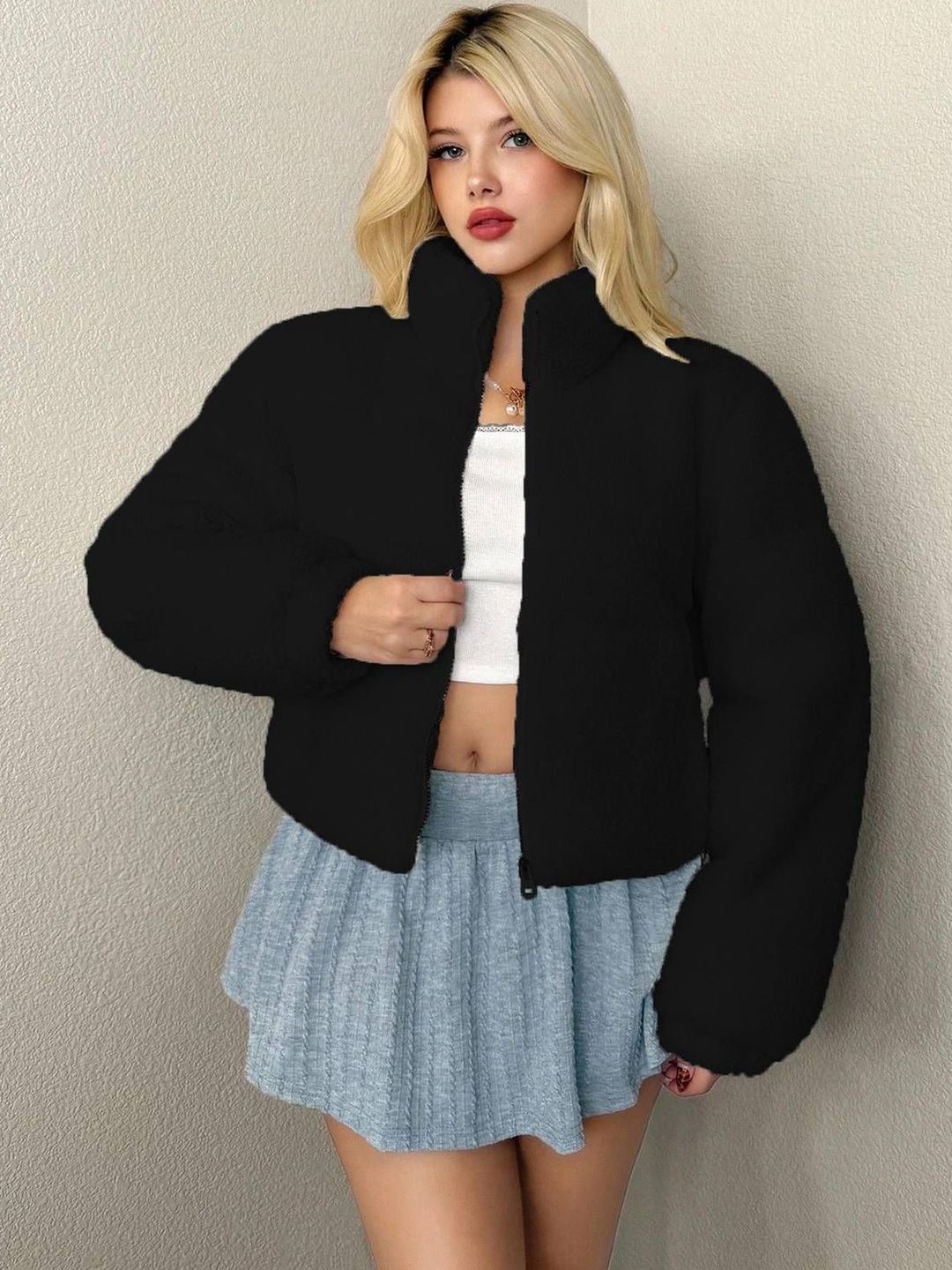 NOWI Women Woollen Puffer Jacket