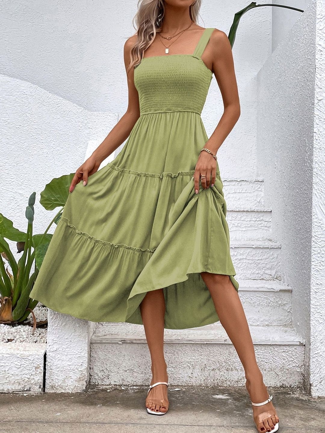 Fit & Flare Midi Dress