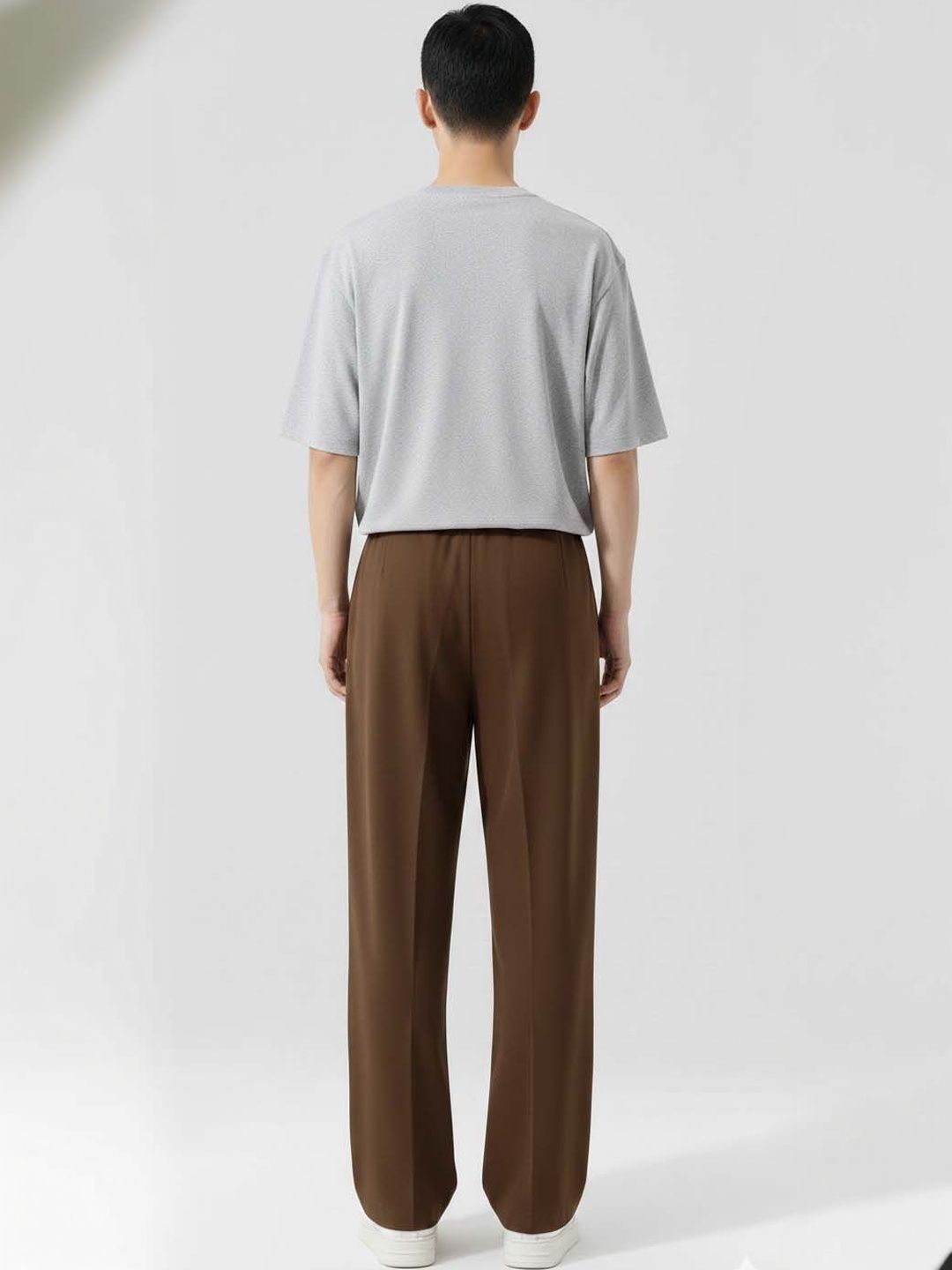 Men Wrinkle Free Pleated Trousers