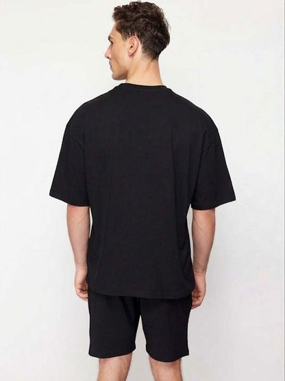Round Neck Short Sleeves T-shirt with Shorts