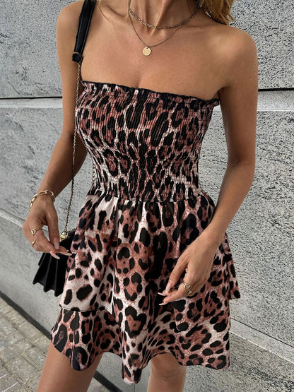 Animal Print Fit & Flare Dress